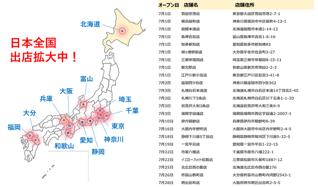 【7月速報】ニコニコレンタカー、23店舗が全国で一斉OPEN！