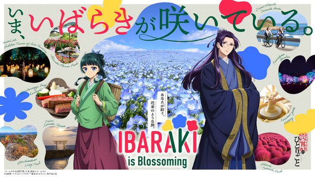 茨城県が観光の新ブランドコンセプト『IBARAKI is Blossoming』を発表。TVアニメ『薬屋のひとりごと』とコラボした観光特設サイトオープン＆スペシャルムービーを公開！！