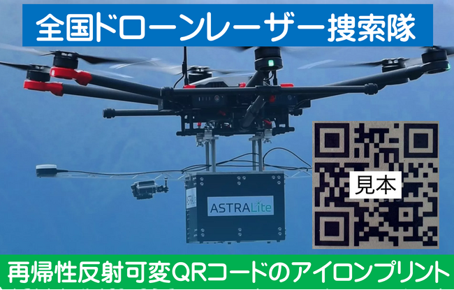 津波に備えて「再帰性反射QRコードの学生服」を普及「全国ドローンレーザー捜索隊」
