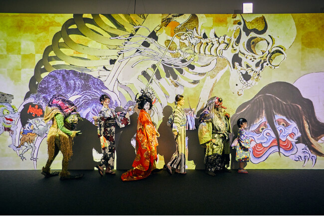 【開催中】「動き出す妖怪展 NAGOYA」開幕12日目で来場者数2万人を突破。江戸・明治時代に描かれた妖怪美術が最先端の映像技術で動き出す世界初の体感型ミュージアムが子どもたちに大人気。