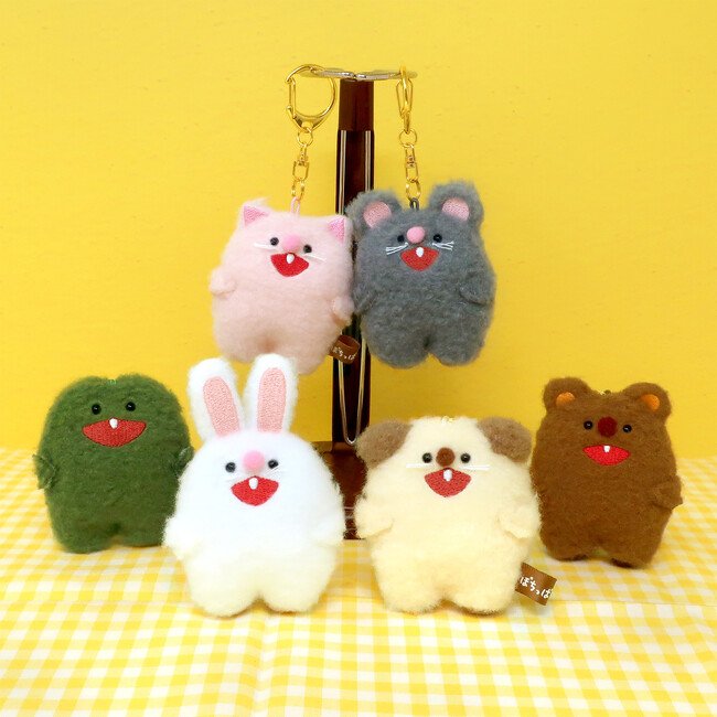 にぱっと笑顔が可愛らしい『ぽちっぱ』シリーズからキーホルダーが新登場！