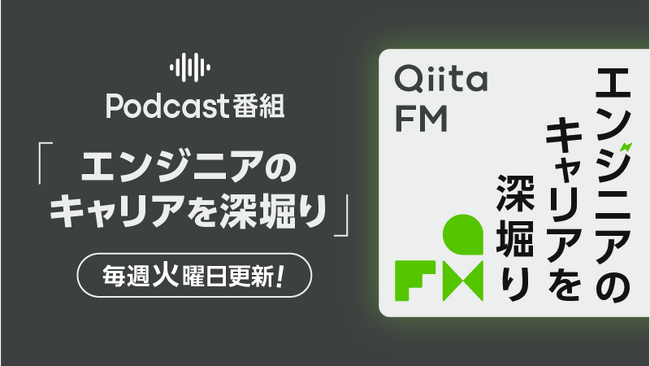 株式会社一休 執行役員CTO 伊藤 直也氏がゲスト出演！日本最大級のエンジニアコミュニティ「Qiita」がPodcast番組『Qiita FM』の最新エピソードを公開