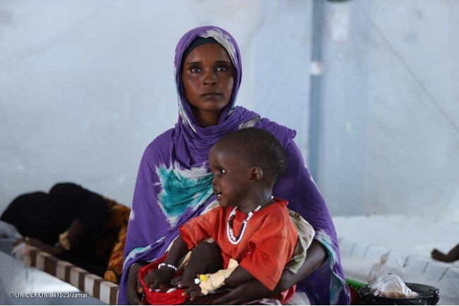 スーダン北ダルフール州でコレラまん延　64万人超の子どもに感染リスク　ユニセフ、人道アクセス訴え 【プレスリリース】
