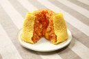 阿波尾鶏がいっぱい大きなオムライス