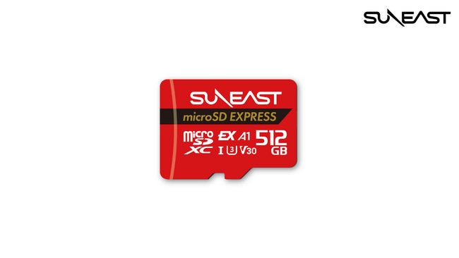SUNEASTから大容量 microSD Expressカード 512GBが発売開始