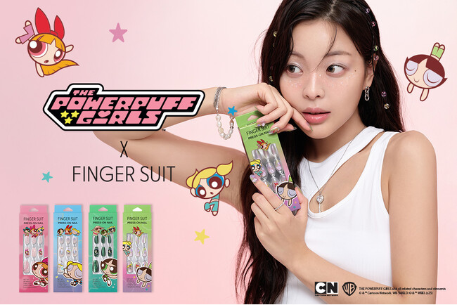大人気キャラクター「パワーパフ ガールズ」と韓国発・FINGER SUITのコラボレーションが実現！キャラクターの世界観が詰め込まれた、特別なネイルウェアが登場