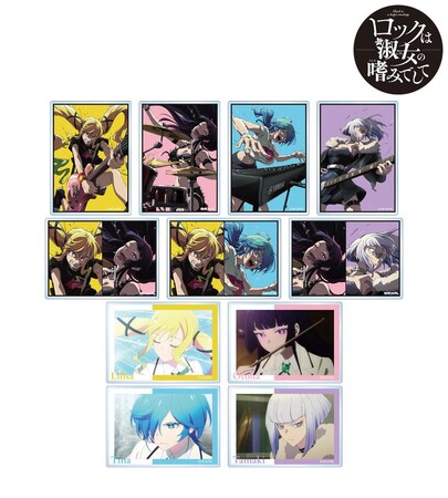 「ロックは淑女の嗜みでして」のトレーディングアクリルカード、トレーディングブロマイド、ライトアップアクリルスタンドなどの受注を開始！！アニメ・漫画のオリジナルグッズを販売する「AMNIBUS」にて