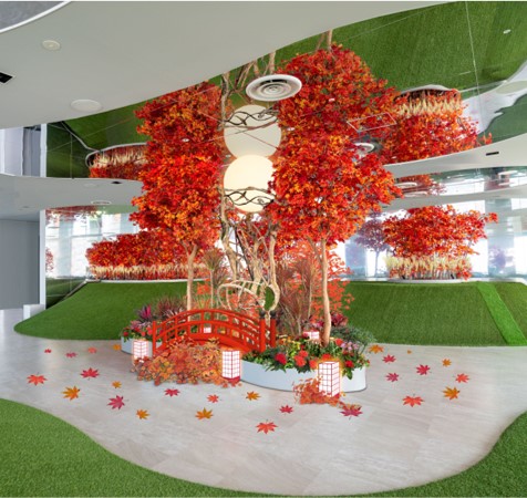 都心の空で５つの「○○の秋」を満喫！ 五感で楽しむ「空の紅葉狩り」 小さなお子さまから大人まで楽しめるイベントやフォトスポットが充実！ 『てんぼうパーク 秋さんぽ』