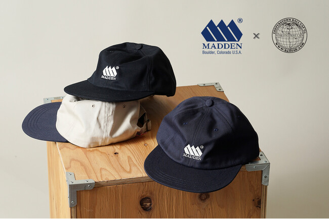 カジュアルブランドの「MADDEN」と老舗「COOPERSTOWN BALL CAP」が初コラボ。1860年代のスタイルを再現したボールキャップを8月9日「野球の日」に数量限定発売！