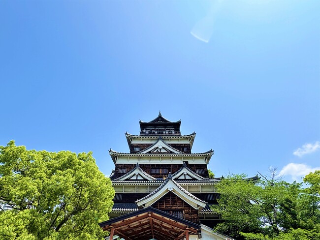 広島城天守 祝・来城者 1,300万人達成!