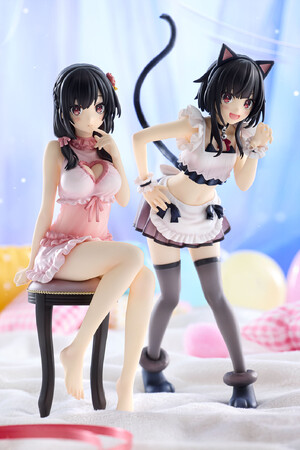 『この素晴らしい世界に祝福を！』からめぐみん猫耳メイドver.&ゆんゆんネグリジェver.のフィギュアが登場！　8月8日（金）より予約受付開始！