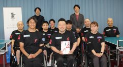 京進グループ、大阪のパラ卓球チーム「ファンタジスタ」への支援
2025年寄付贈呈式を実施しました
