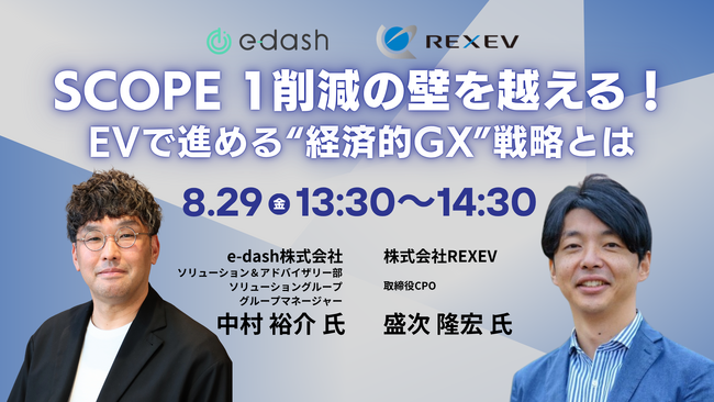 【無料ウェビナー】「”Scope 1”削減に直結する、EVで行う経済的GX戦略」をテーマに共同ウェビナーを開催