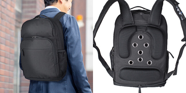 背中の蒸れを防ぐ！“超快適”冷却ファン付きリュックを発売