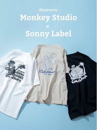 Monkey Studio × Sonny Label コラボTシャツが発売！