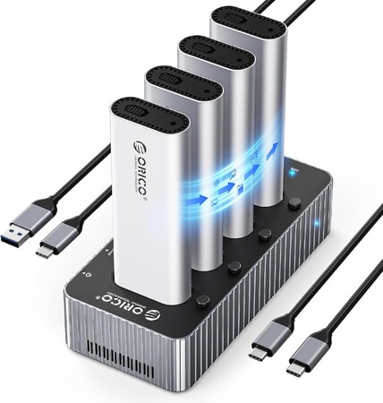 【期間限定20%OFF】ORICO SSDクローンスタンドが革命的な速さ！40Gbpsで4台同時クローン可能なプロ仕様機種登場