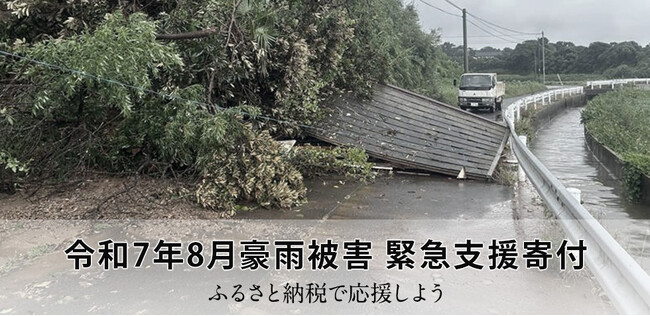 さとふる、「令和7年8月豪雨被害 緊急支援寄付サイト」で新たに熊本県合志市の寄付受け付けを開始