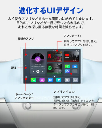オットキャスト Play2Video Pro｜「カーナビを一気にアンドロイド化！？」オンラインアプリが使い放題になる、ドライブの楽しさがグンとアップ！