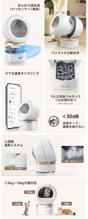 革新的なスマート消臭猫トイレが登場