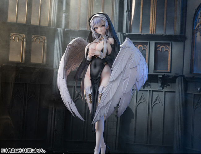 『エンジェルシスター 聖羽』フィギュアの豪華版と通常版を、あみあみにて予約受付中。専用背景セットも登場。