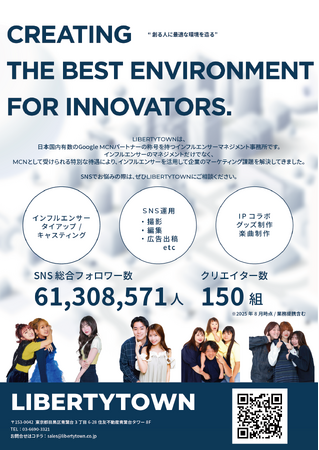 クリエイターマネジメント事務所の株式会社リバティタウンが「SNS運用戦略Expo 2025」に出展！