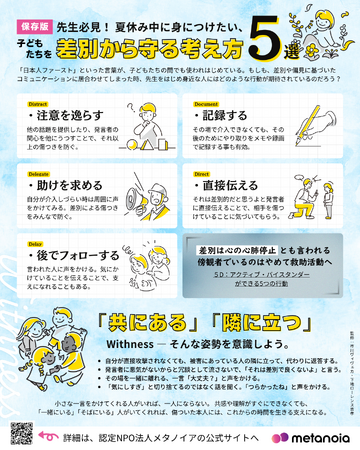【緊急発信】2学期を前に─ 子どもたちを差別から守るための考え方
