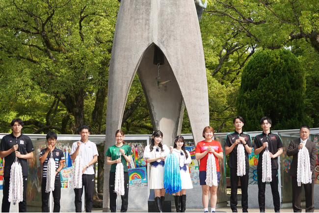 STU48 広島市 平和文化アンバサダー　平和の想いを折り鶴に託す　広島ドラゴンフライズ「#おりづるリレー」報告会に出席