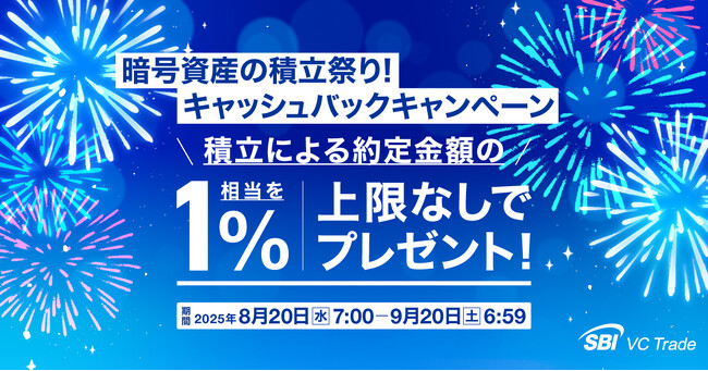 暗号資産の積立祭り!キャッシュバックキャンペーン