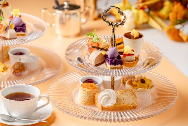 パンプキンや栗、紅芋を使った「秋のアフタヌーンティー」／ホテルアトールエメラルド宮古島