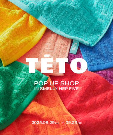 TETO POP UP SHOPをSMELLY HEP FIVE店で開催！