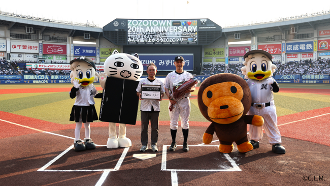 ZOZOTOWN20周年を記念し、BAPE(R)コラボの特別ユニフォームで冠協賛試合を開催