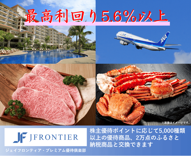 株主優待制度をリニューアル！最高利回り5.6％以上、5,000種類以上のラインナップから選べ、2万点のふるさと納税にも利用可能な「プレミアム優待倶楽部」を新設