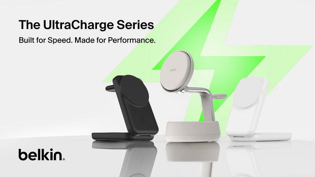 【Belkin】世界初のワイヤレス充電規格Qi2 25W認証済みラインナップ　UltraChargeワイヤレス充電器コレクション　8月26日(火)予約販売開始