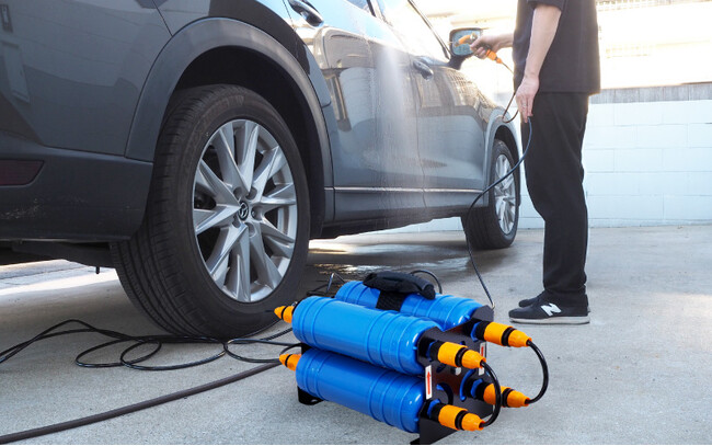 純水で洗車ができることで愛車をピカピカにキープ『水道に取り付けるだけで純水になる純水器「水シミZERO」』を発売