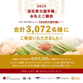 「自社努力選手権」お礼とご報告