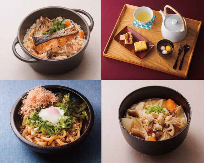 秋の訪れを感じる、だし薫る旬の期間限定メニュー　「九条ねぎ玉混ぜうどん」「秋鮭と舞茸の炊き込みご飯」など7品　「日本橋だし場 はなれ」　にて9月1日新発売