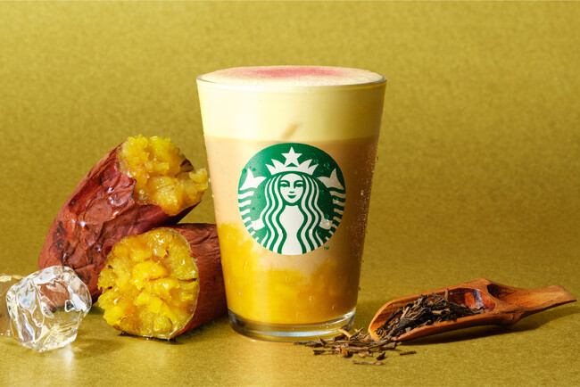 “和の香ばしさ”とふんわりムースの口どけを味わう秋の新感覚ビバレッジ『ほうじ茶香る 焼き芋 ムース ティー ラテ』など9月3日(水)より登場！