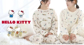 毎日をごきげんに♪ レトロかわいいハローキティのルームウェアを雑貨店・ブルーブルーエで8/27(水)~発売開始 毎日をごきげんに♪ レトロかわいいハローキティのルームウェアを雑貨店・ブルーブルーエで8/27(水)~発売開始
