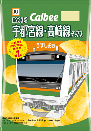 JR東日本の路線デザインのポテトチップスが初登場！宇都宮線・高崎線の特別パッケージ『推し路線チップス』2025年9月1日（月）から全国のNewDays、一部エリアのファミリーマートで数量限定発売