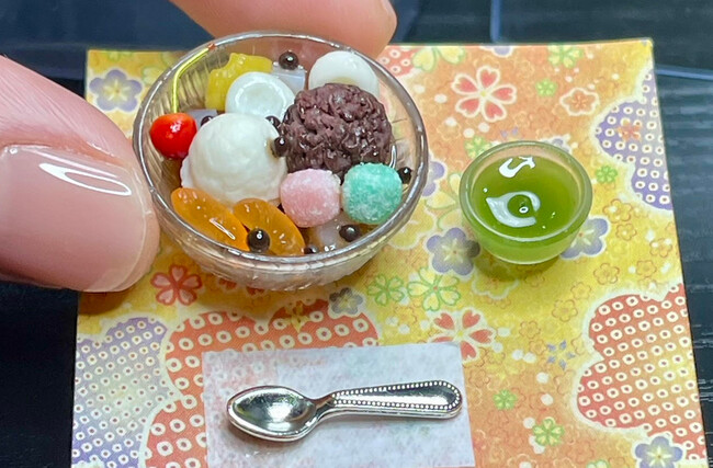 本物そっくり、 手のひらサイズ! 心ときめく「ミニチュアあんみつ作り」開催!