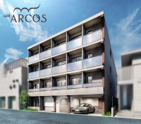 明豊エンタープライズ、新築1棟投資用賃貸マンション新ブランド「LOS ARCOS」の外観デザインとロゴが決定