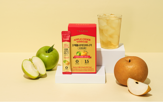 韓国トレンドのダイエット酢飲料『アップルサイダービネガー』、今回は韓国産の梨を加えてさわやかさアップ！