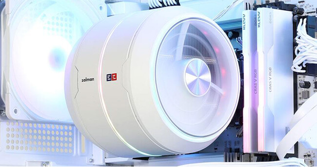 ZALMAN社製、ジェットエンジンをモチーフにした円形デザインのデュアルファンCPUクーラー「ZET5」シリーズを発表