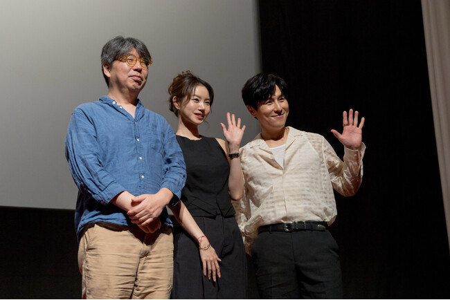 キム・ドンワン、ファン・スンオン、チョ・ソンギュ監督が緊急来日！沖縄を舞台に描かれた韓国映画『沖縄ブルーノート』の上映会＆舞台挨拶が大盛況