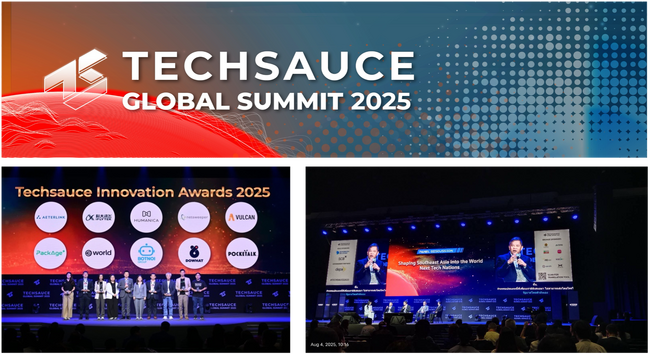 バンコクで開催された「TECHSAUCE GLOBAL SUMMIT 2025」で、イノベーション・アワードを受賞