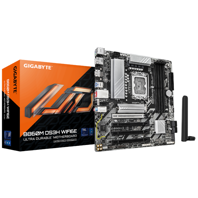 GIGABYTEより、intel B860チップセット搭載Wi-Fi 6E 対応 Micro-ATXマザーボード「B860M DS3H WIFI6E」発売