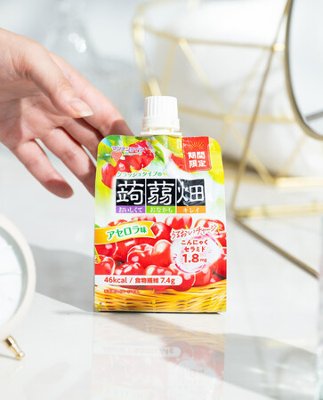【新発売】こんにゃくセラミド1.8mg「クラッシュタイプの蒟蒻畑アセロラ味」9月1日（月）期間限定 全国発売！