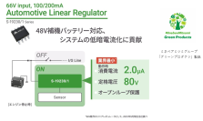 48V補機バッテリー向け 車載用高耐圧LDOリニアレギュレータIC発売