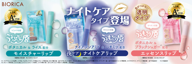 本音のコスメ批評誌『LDK the Beauty』でA+評価の「ビオリカ リップクリームシリーズ」から集中保湿ナイトケアタイプ登場！