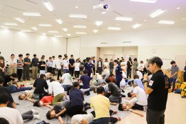 9月2日に実施した「防災・復興学入門B」実技講習の様子